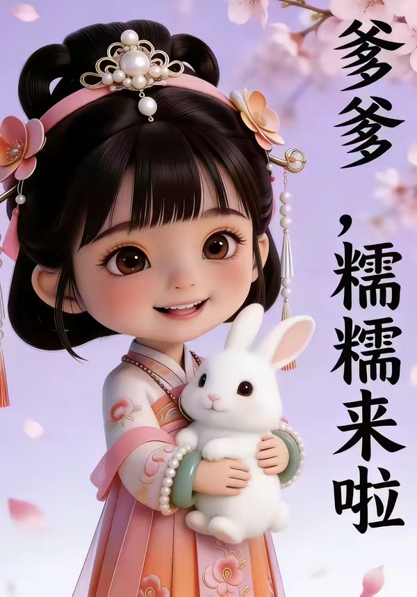 爹爹，糯糯来啦